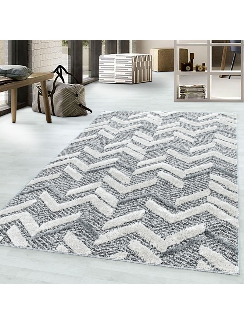 Onderzoek instant huren Laagpolig design tapijt MIA Looped Flor Abstract golvenpatroon